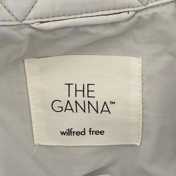 Wilfred Free Aritzia The Ganna Shirt Jacket light grey Size XS - Picture 9 of 10